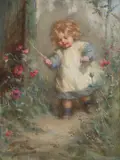 A Little Vandal by Laura Adelaine Muntz Lyall, 1905, pastel on paper, sold May 2025