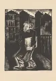Not und Armut“ / „In der Welt der Arbeit“ / „Der Proletarier als Model by Conrad Felixmüller, 1927, 3 Holzschnitte, jew. auf Papier, sold Dec 2017