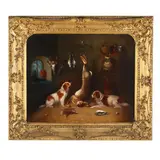 Spaniels in a Game Larder by Edward Armfield, Oil on canvas, sold Sep 2026