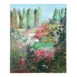 Flowers in the Park by Dan Poole, Oil on canvas, sold Sep 2026