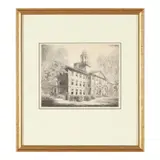 Waite Hall, Wake Forest College, North Carolina by Louis Orr, Etching, sold Sep 2026
