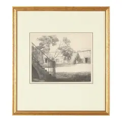 Fort Macon, Beaufort Harbor, North Carolina by Louis Orr, Etching, sold Sep 2026