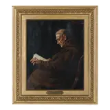 Monk Reading by Arnaldo Casella Tamburini Sr., Oil on canvas, sold Sep 2026