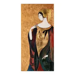 Woman with Medallion by Stephen White, Oil, sold Sep 2026