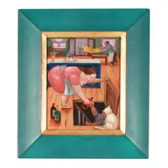 El Sótano by Eduardo Ungar, Acrylic on board, sold Sep 2026