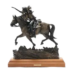 Two Faces Have I by Vic Payne, Patinated bronze, sold Sep 2026