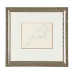 Figure Sketch by Claude Howell, Pencil on paper, sold Sep 2026