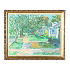 No Dumping - Creedmoor Road at Glenwood Ave by Kyle Highsmith, Oil on board, sold Sep 2026