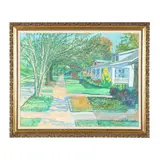 No Dumping - Creedmoor Road at Glenwood Ave by Kyle Highsmith, Oil on board, sold Sep 2026