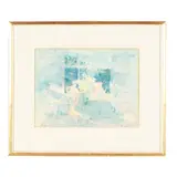 7th Version of the Gossips by Hobson Pittman, Watercolor and pencil on paper, sold Sep 2026