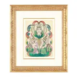 Untitled (angel crowned by angels and eyes) by Minnie Evans, Ink, sold Sep 2026