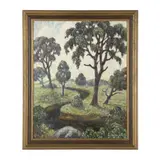 Sylvan Landscape by Paul Bartlett, Oil on Masonite, sold Sep 2026