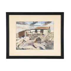 Rocky Cover by William Lester Stevens, Watercolor on illustration board, sold Sep 2026