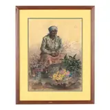 Charleston Flower Lady by Elizabeth O'Neill Verner, Pastel on silk, sold Sep 2026