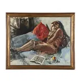 Dreaming Woman by Imre Goth, Oil on canvas, sold Sep 2026