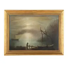 Veduta marina by Arturo Nathan, Oil on board, sold Sep 2026
