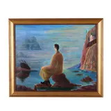 La nave naufragata by Arturo Nathan, Oil and tempera on board, sold Sep 2026