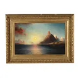 Midnight Sun with the Islands in Lofoten by Magnus Thulstrup Bagge, Oil on canvas, sold Sep 2026