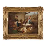 Market Day by Henry Charles Bryant, Oil on canvas (lined), sold Sep 2026
