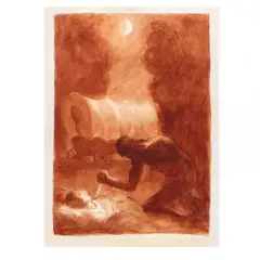 Illustration for The Prairie by James Fenimore Cooper by John Steuart Curry, Watercolor, sold Sep 2026