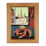 Ile St. Louis with a Crab by Stella Mertens, Oil on canvas, sold Sep 2026
