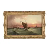 Maritime Scene by Henry Redmore, Oil on canvas, sold Sep 2026