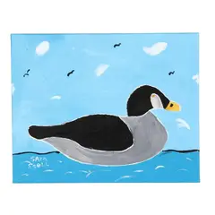 Floating Duck by Sam Ezell, Oil on canvas, sold Aug 2026