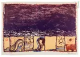 Sans titre by Pierre Alechinsky, Lithographie en couleurs, épreuve, sold Oct 2022