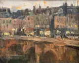 Le pont Neuf, Paris by Othon Friesz, vers 1901, Huile sur toile marouflée sur panneau, sold Jun 2022