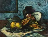 Nature morte au maïs by Francis Picabia, vers 1937, Huile sur toile d'origine, sold Jun 2022