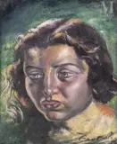 Portrait de jeune fille, circa 1922-1925 by Jean Fautrier, Huile sur toile d'origine, sold Jun 2022