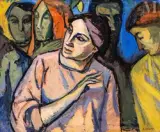 Etude pour La Grappe by André Lhote, 1908, Huile sur carton marouflé sur toile, sold Jun 2022
