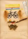 Projet de maquillage pour une journée de printemps by Léonard-Tsuguharu Foujita, 1926, Gouache, encre de Chine, collage végétal sur papier, sold Jun 2022