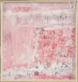 Composition en rose by Horia Damian, 1957, Huile sur toile, sold Jun 2022