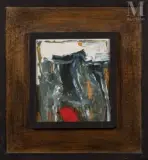 P 638-65 by S. H. Raza, 1965, Huile sur panneau, sold Jun 2022