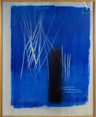 T1965-H10 by Hans Hartung, 1965, Acrylique et grattage sur toile, sold Jun 2022