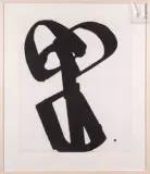 Sérigraphie n°1 by Pierre Soulages, 1973, Sérigraphie sur vélin, épreuve, sold Jun 2022