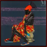 Sans titre by Eddy Ilunga Kamuanga, 2015, Acrylique sur toile, sold May 2022