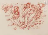 Monde Perdu by Soly Cissé, 2009, Pastel sur papier, ensemble de, sold May 2022