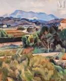 Environs d’Aix en Provence by Adolf Milich, Huile sur toile, sold May 2022