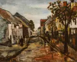 Rue animée by Sylvain Vigny, Huile sur toile, sold May 2022