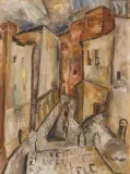 Rue à Tolède by Valentine Prax, Huile sur toile, sold May 2022