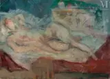 Femme nue dans un intérieur by Vladimir Vladyslaw Granzow, Huile sur toile, sold May 2022