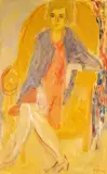 Portrait de femme assise by Maurice Blond, Huile sur toile, sold May 2022