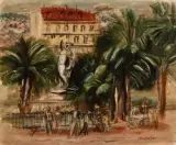Place de la liberté à Toulon, circa 1927 by Zygmunt Menkes, Huile sur toile, sold May 2022