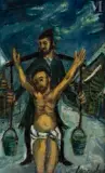 Christ et porteur d'eau by Boris Frenkel, Huile sur isorel, sold May 2022
