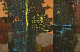 Sans titre by Ernst Leyden, 1969, Technique mixte, collages sur panneau Triptyque, sold Apr 2022