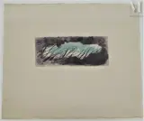 Eclaircie verte by Jean Fautrier, vers 1941, Eau forte et aquatinte en couleurs sur Vélin d'auvergne rosé, épreuve, sold Apr 2022