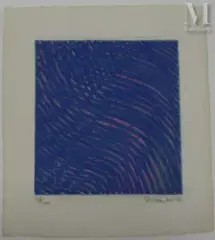 Sans titre by Stanley William Hayter, 1966, Eau forte en couleurs, épreuve, sold Apr 2022