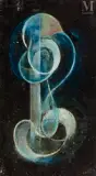 Hommage à l'amitié by Georges Guido Filiberti, 1957, Huile sur panneau, sold Apr 2022